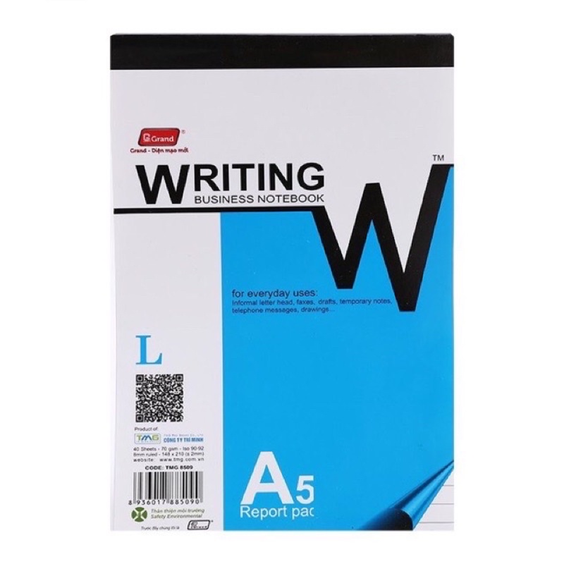 Vở xé sổ xé A5 Pgrand 40 tờ.