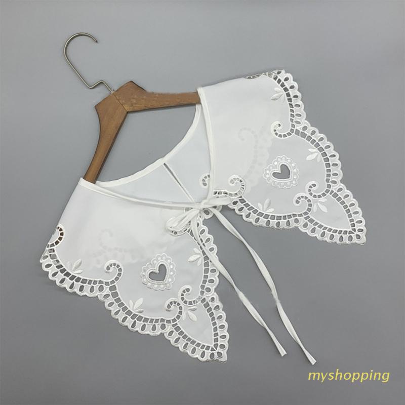 Cổ Áo Giả Phối Ren Có Thể Tháo Rời Dễ Sử Dụng Cho Nữ Cổ Áo Thêu Ren Venise