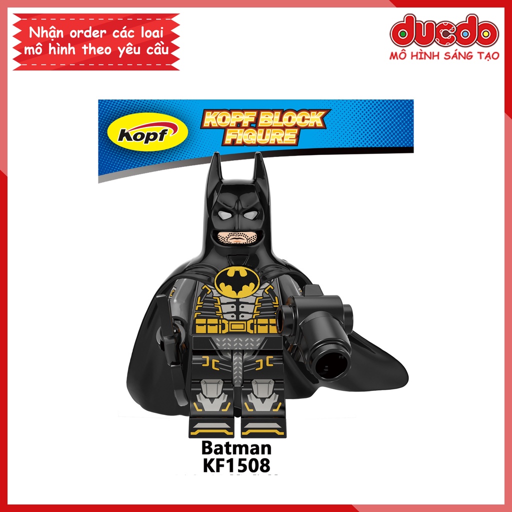 Minifigures các siêu anh hùng Justice League Batman tuyệt đẹp - Đồ Chơi Lắp Ghép Xếp Hình Mini Mô hình Kopf KF6136