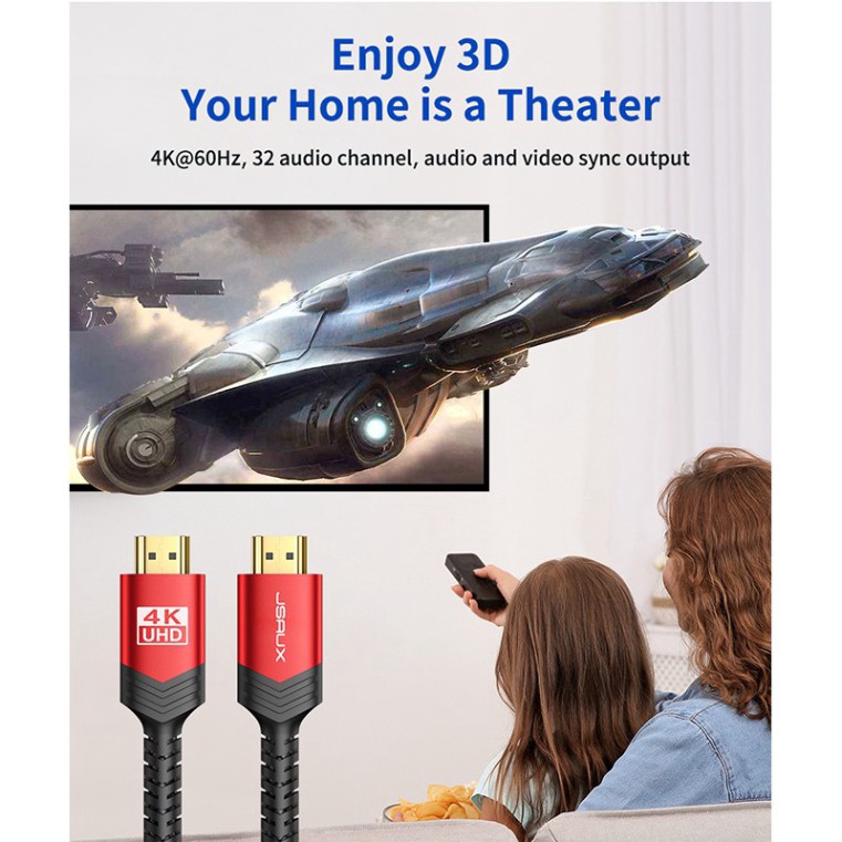 Dây Cáp  Hdmi SENNIKO 2.0 Tốc Độ Cao 4k 60hz 18gbps 28awg Hdr 3d 2160p 1080p Tiện Lợi