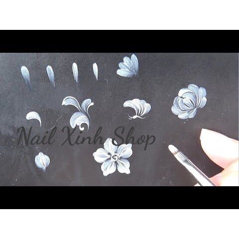 Cọ hoa cúc vẽ nail chuyên nghiệp, cọ hoa cúc đầu tròn cao cấp, chuyên dụng nail salon 2020