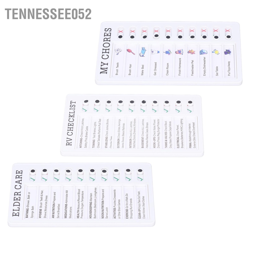 Tennessee052 Biểu đồ Chore Bảng ghi nhớ tin có thể tháo rời di động Cảm thấy thoải mái PVC Kids Chart for Learn Planning