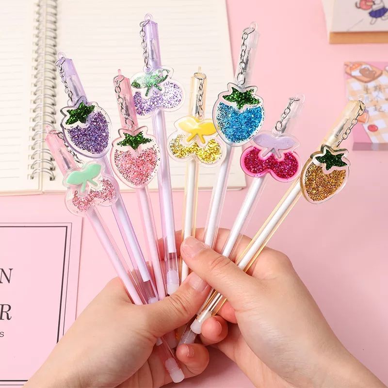 Bút nước xóa được tòn ten mẫu quả táo, dâu, cam(cây)