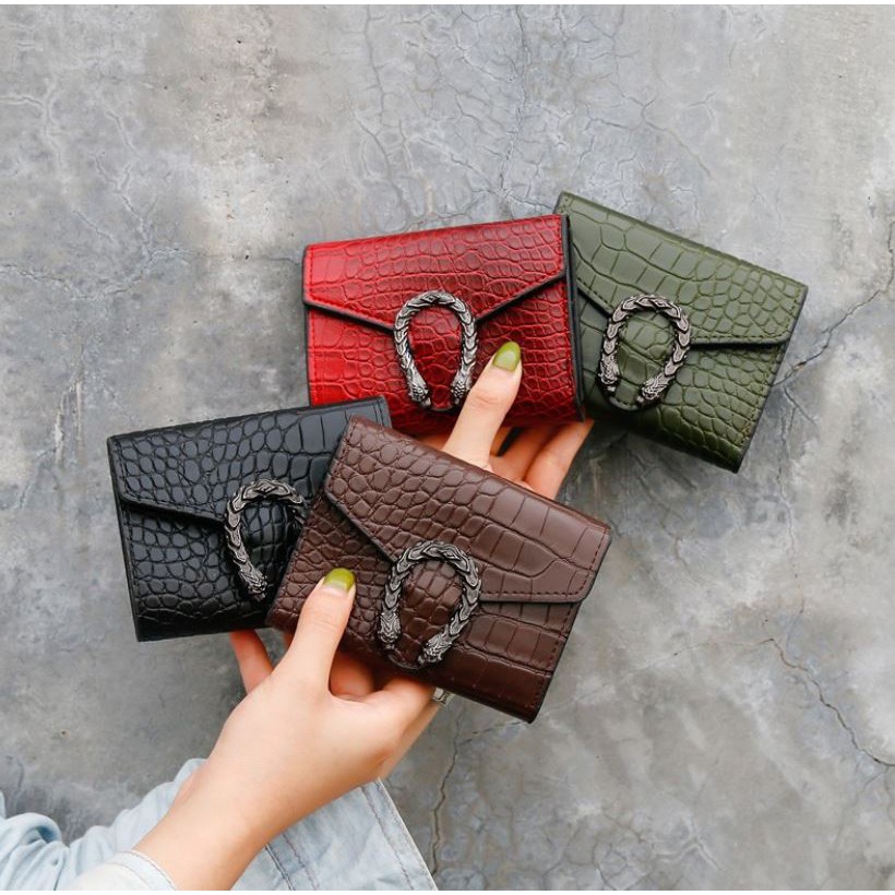 Ví Nữ Cầm Tay Mini Giả Da Cá Sấu