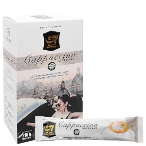 Cà phê Cappuccino Trung Nguyên Mocha - Hazelnut - Coconut Hộp 12 gói