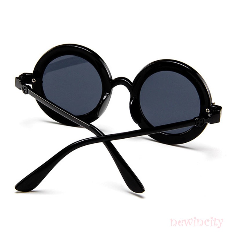 Kính mát gọng tròn thời trang mùa hè dành cho bé trai và bé gái