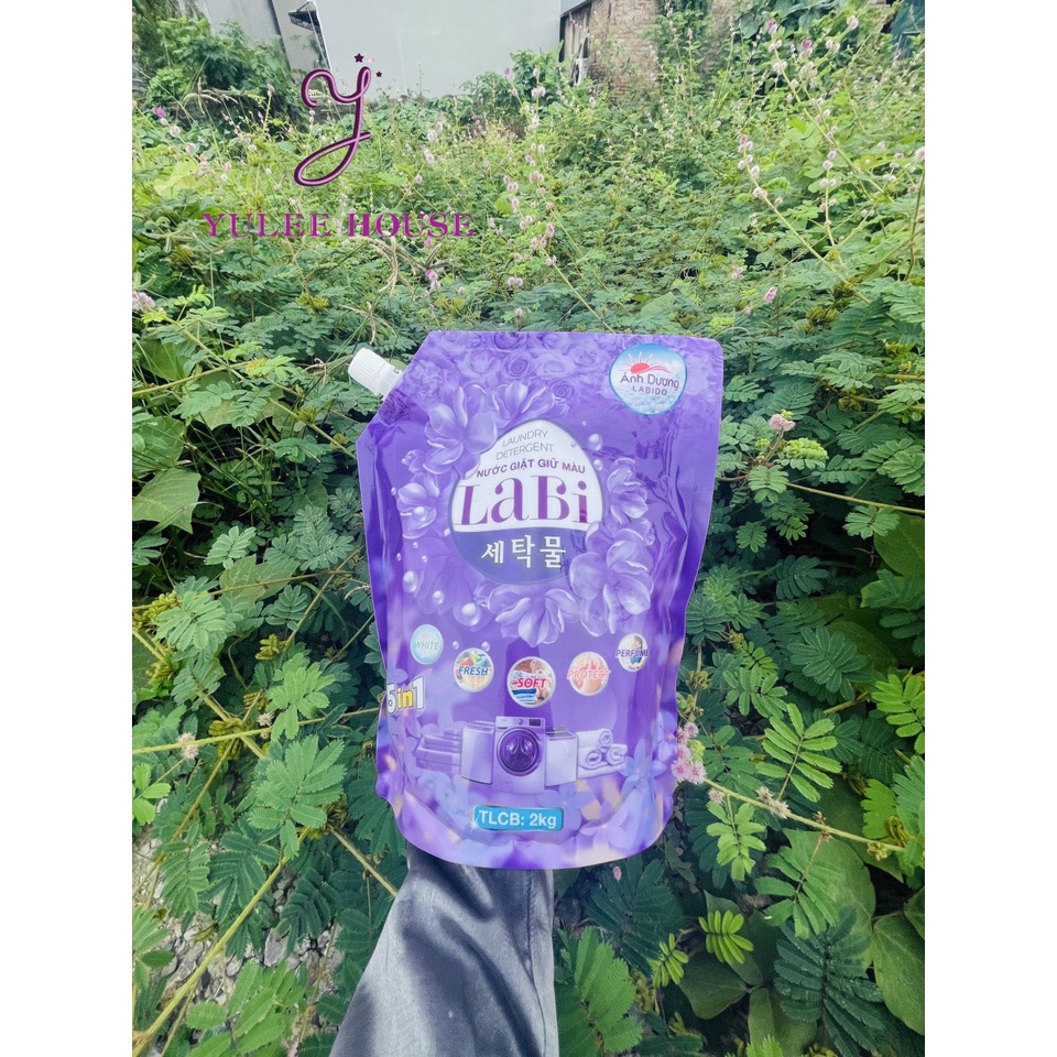 NƯỚC GIẶT XẢ LABI ÁNH DƯƠNG - NƯỚC LÀM THƠM QUẦN ÁO CAO CẤP DẠNG TÚI 2KG