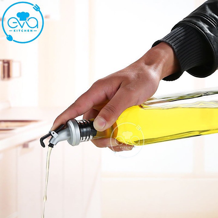 Combo 2 Chai Thuỷ Tinh Vuông Rót Gia Vị Rót Dầu OiL Can 500 ml Và 1000 Ml