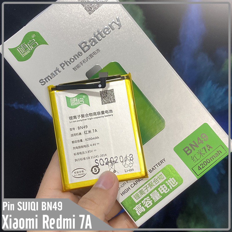 Pin Suiqi Li-ion thay thế cho Xiaomi Redmi 7A (BN49) 4200mAh