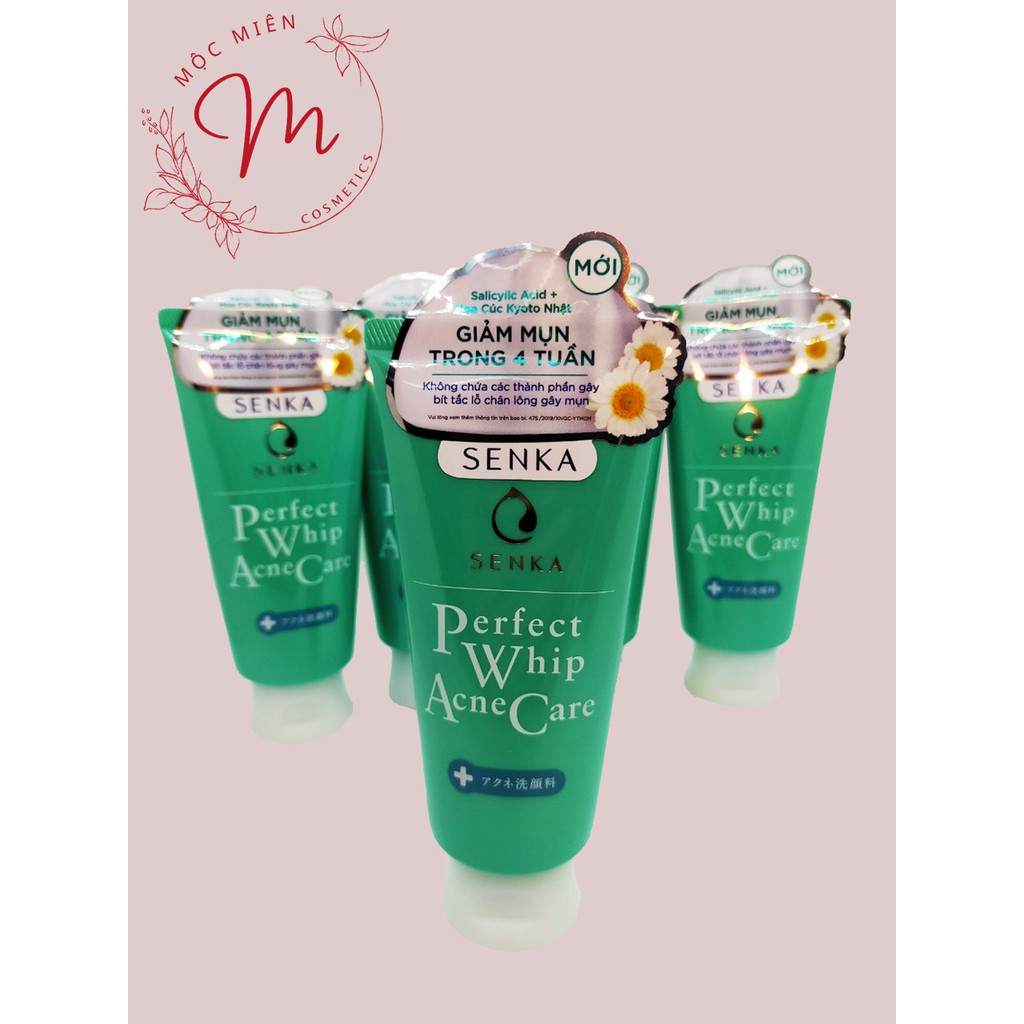 Sữa Rửa Mặt Senka Perfect Whip Acnes Care Dành Cho Da Mụn 100g