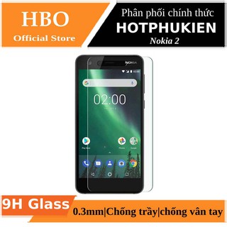 Miếng dán kính cường lực Nokia 2 hiệu HBO (độ cứng 9H) - hàng chính hãng