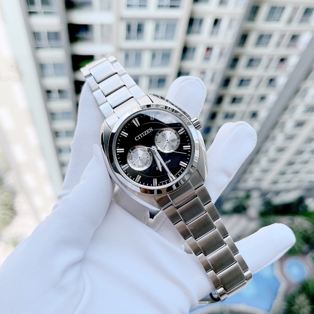 Đồng hồ nam chính hãng Citizen Eco drive BU4010-56E - Máy Quartz pin năng lượng ánh sáng - Kính cứng