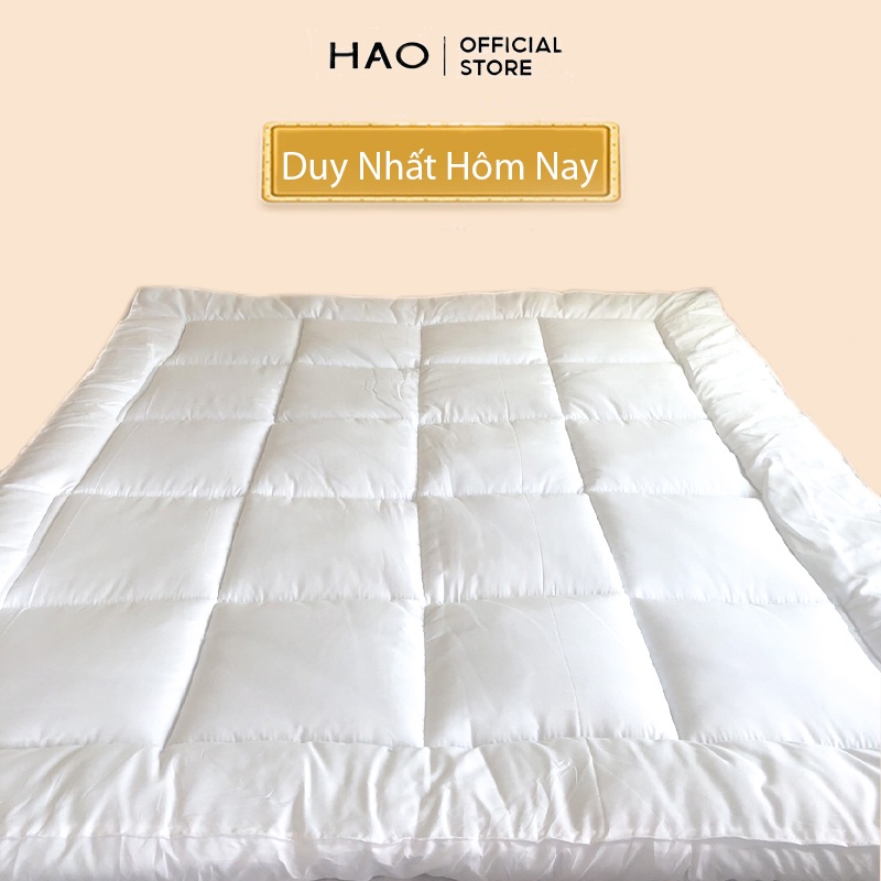 Nệm topper HAOHAOCO chất liệu vải Cotton Filn 100% lõi bông tấm cao cấp hàng xuất Nhật