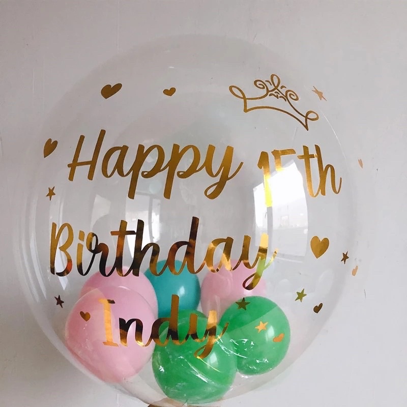 Decan Dán Bóng Jumbo Trong Suốt Size 18-36 inch