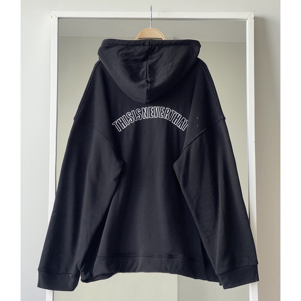 Áo Hoodie Zip NEVER Unisex, Áo Khoác Nỉ Bông Nam Nữ Form Rộng Phong Cách Hàn Quốc Ảnh Thật Có Sẵn