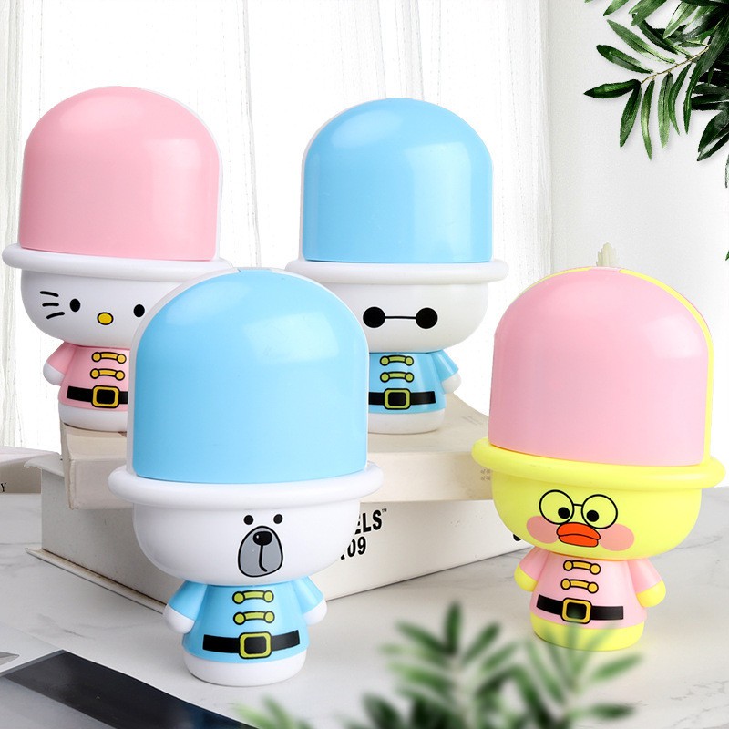 Đèn led có gương để bàn hình thú siêu dễ thương