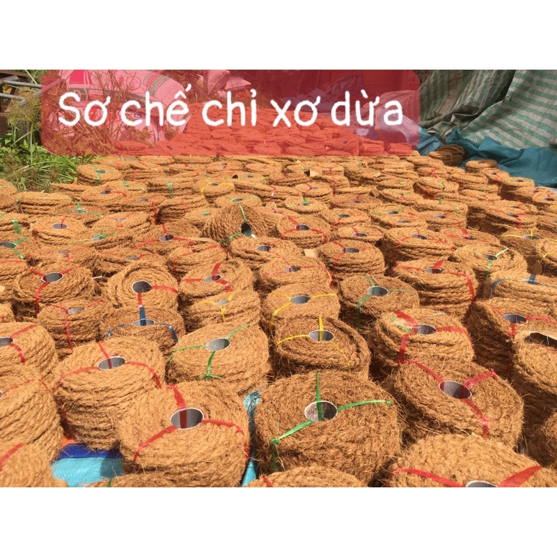 Dây thừng xơ dừa 8-10mm cuộn 30 mét)