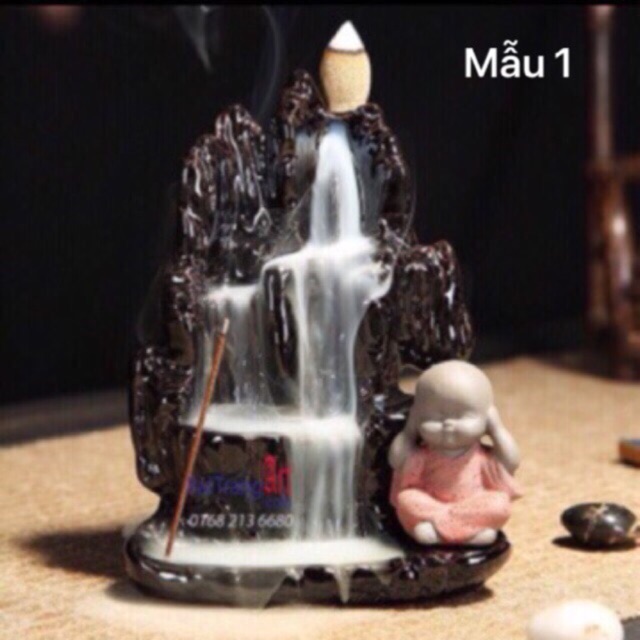 Thác khói trầm hương chú tiểu tặng 1 gói trầm (chọn mẫu) | BigBuy360 - bigbuy360.vn