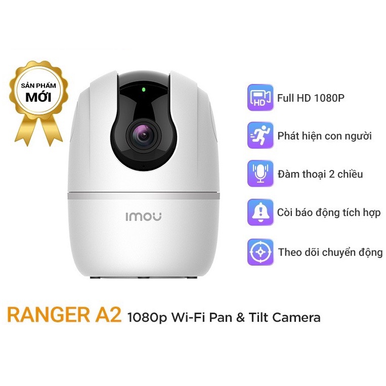 Camera IP Wifi xoay 360 imou A2 1080P 2MP 4MP phiên bản 2022 Chính Hãng - Bảo hành 24 tháng