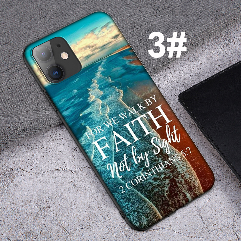 iPhone XR X Xs Max 7 8 6s 6 Plus 7+ 8+ 5 5s SE 2020 Casing Soft Case 9SF Bible Christ Christian mobile phone case