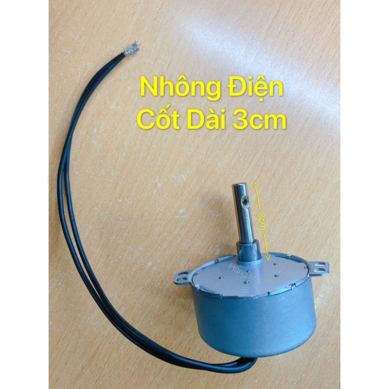 Túp Năng - moter quạt công nghiệp cốt dài 3 cm