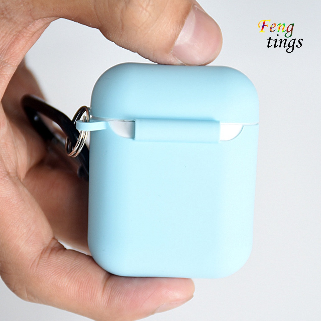 Vỏ bảo vệ hộp sạc tai nghe silicon mềm chống rơi chống trầy xước thích hợp cho Airpods 1 2