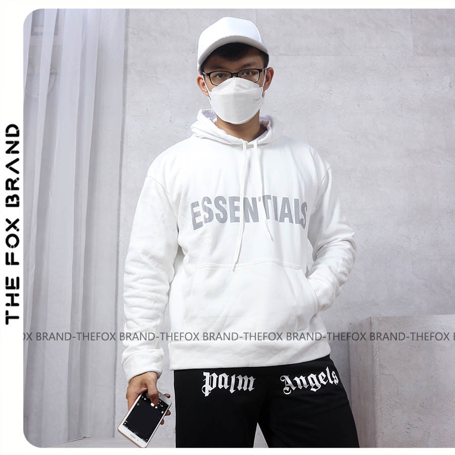 Áo khoác hoodie unisex nam nữ essentials chất nỉ bông form rộng The Fox | BigBuy360 - bigbuy360.vn