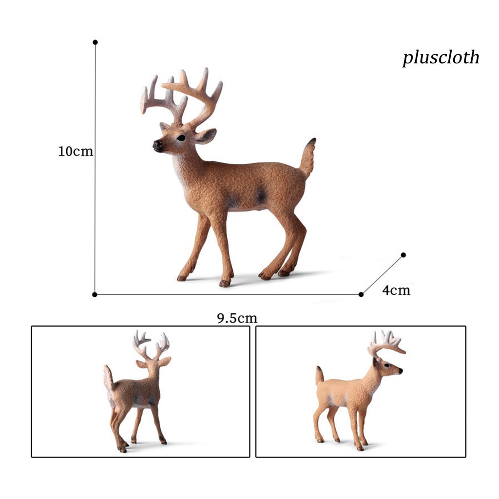 Tượng Mô Hình Nai Sừng Tấm Trang Trí Bàn Làm Việc