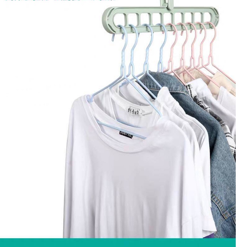 Móc treo quần áo dán tường thông minh, 10 kẹp nhựa phơi đồ đa năng tiện lợi, móc dù kèm 20 móc nhỏ