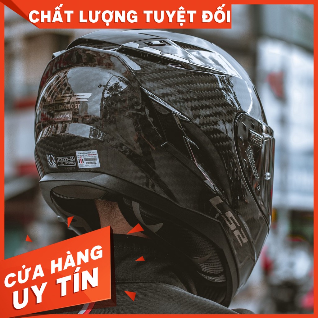 HOT MŨ FULLFACE LS2 CHALLENGER CARBON FF327 Bảo hành chính hãng