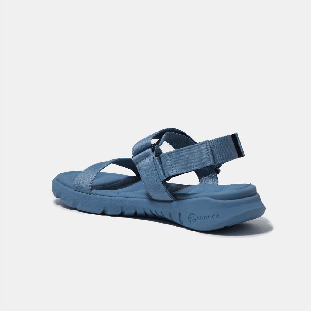 Giày sandal shondo F6 sport xanh da trời full F6S304