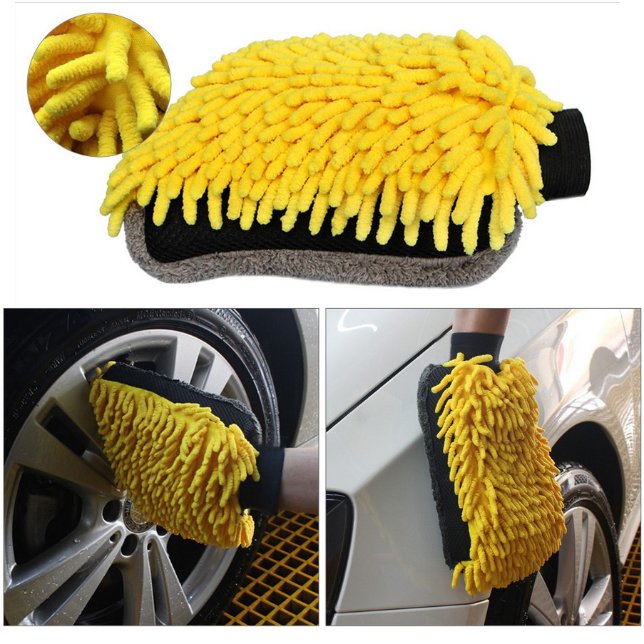 Combo nước rửa xe Sonax Gloss Shampoo và Găng rửa xe 4IO Car Wash Mitt