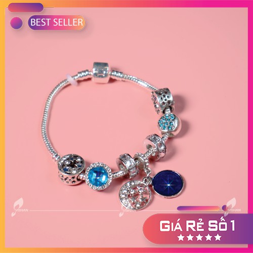 Vòng Tay Charm ⚡ RINH MAY MẮN - TÀI LỘC ⚡ - Trắng Xanh - Sang Trọng - Tinh Tế - Mang Ý Nghĩa Phong Thủy - MS02 | BigBuy360 - bigbuy360.vn