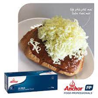 Phô mai Cheddar Hi-melt Anchor - Khối 2kg