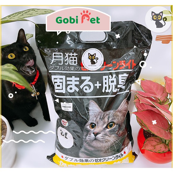 Cát mèo Nhật đen vệ sinh cho mèo thú cưng cao cấp - Gobi Pet