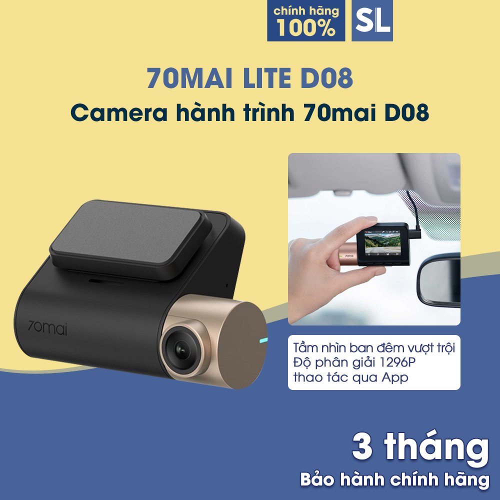 Camera hành trình 70mai Dashcam Pro Lite D08 - Phiên bản quốc tế | BigBuy360 - bigbuy360.vn