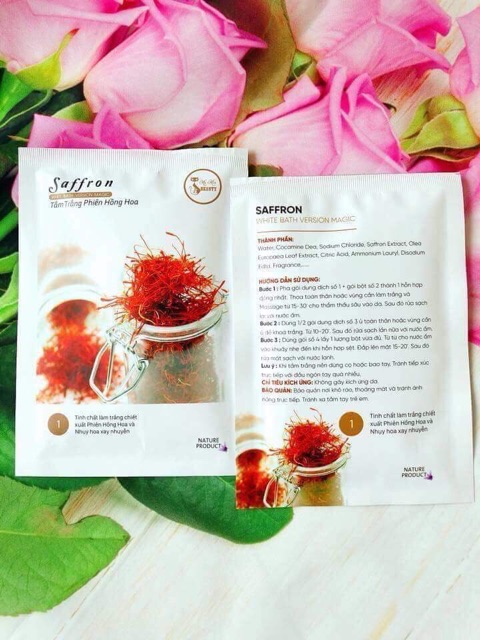 TẮM TRẮNG CAO CẤP  SAFFRON ( PHIÊN HỒNG HOA ) MY MIU