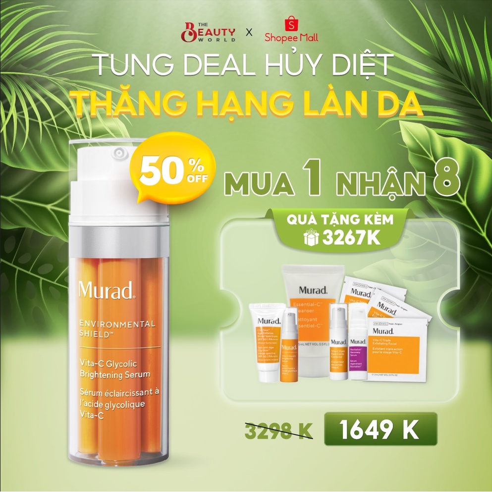 Serum bật sáng tông da Murad Vita-C Glycolic Brightening 30ml (Không hộp)