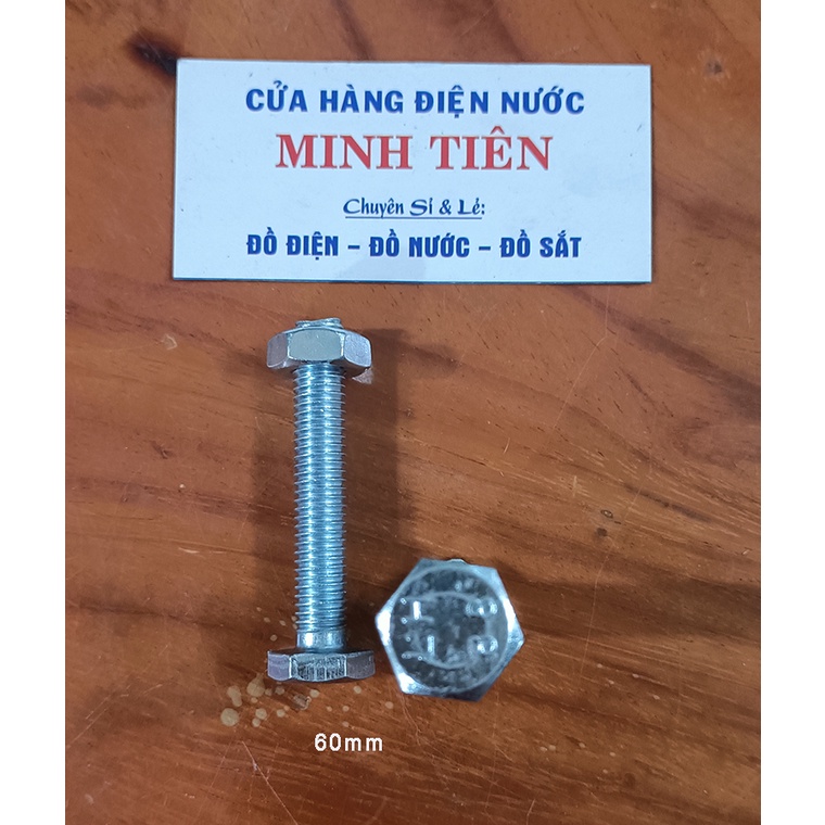 Bù lon, Bulon con tán 10 ly kích thước 10x30, 10x40, 10x50, 10x60