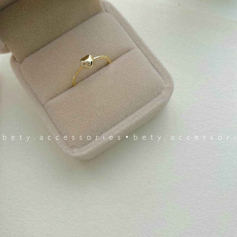 Nhẫn bạc S925 phong cách hàn quốc Heart