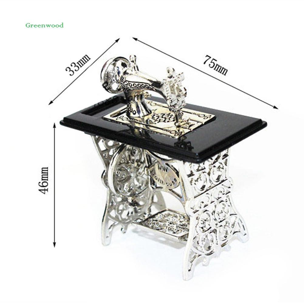 Máy may mini trang trí nhà búp bê tỉ lệ 1 / 12