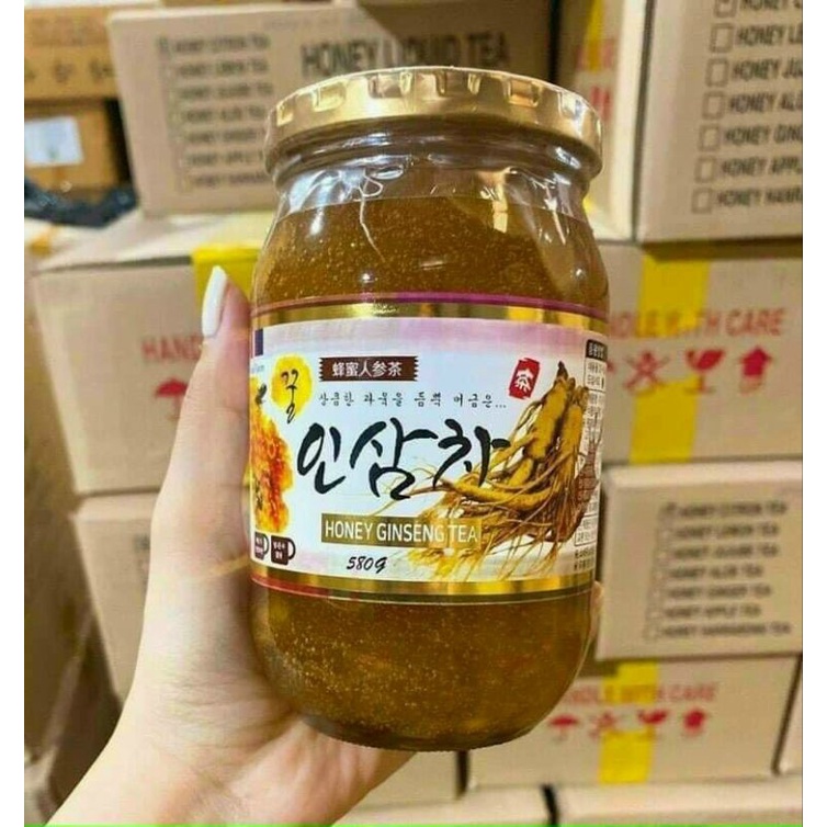 Sâm Ngâm Mật Ong Hàn Quốc Hũ 580g