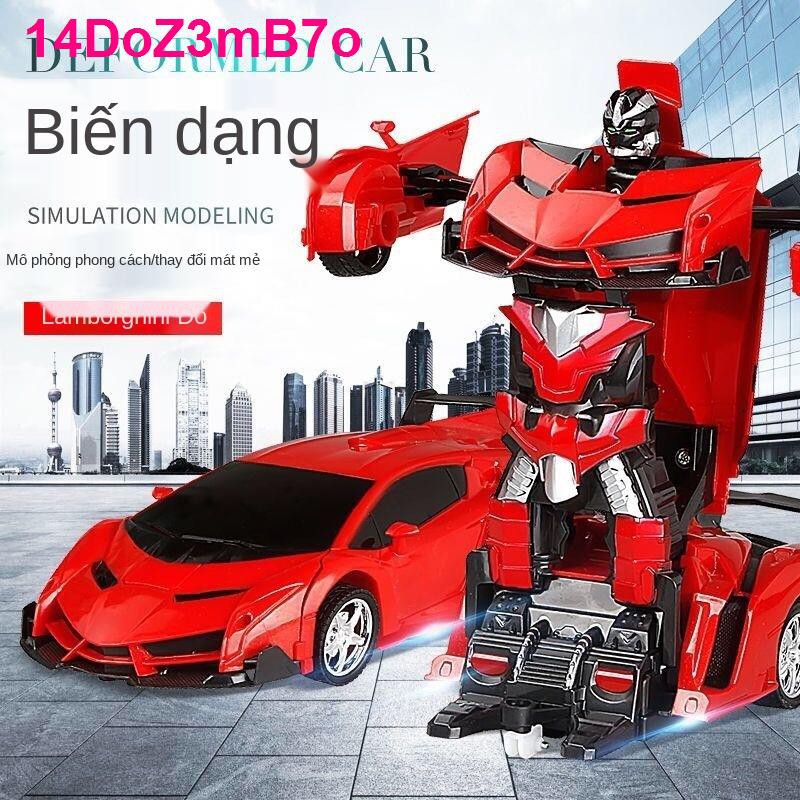 Xe điều khiển từ xa biến dạng Robot King Kong có thể sạc lại đồ chơi trẻ em cậu bé Lamborghini đua