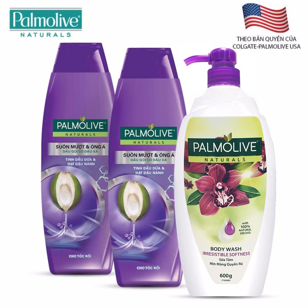 dầu gội có dầu xả Colgate Palmolive suôn mượt và óng ả chiết xuất trái dừa