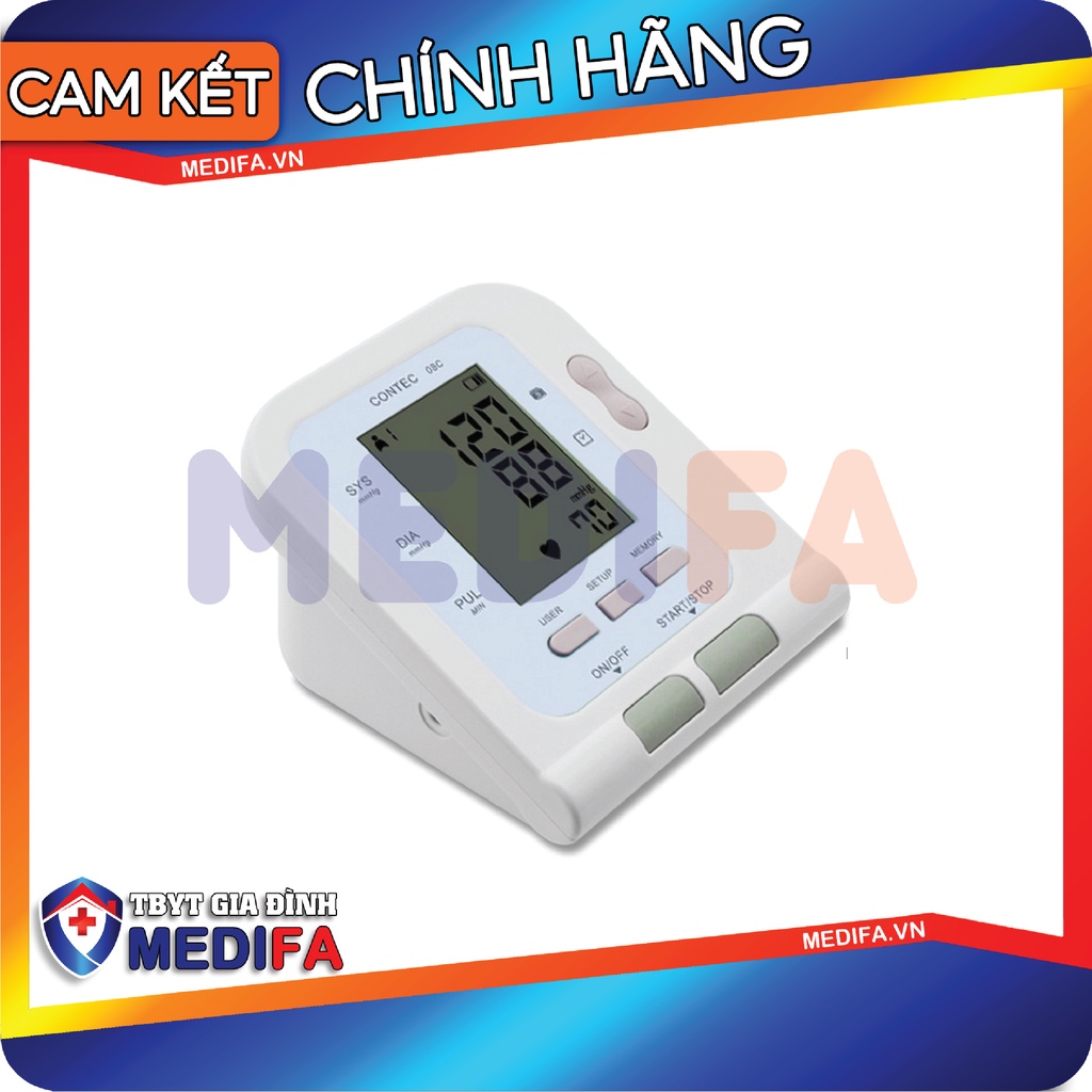 Máy đo huyết áp điện cao cấp tử bắp tay cao cấp OROMI CONTEC08C, tích hợp đo SPO2