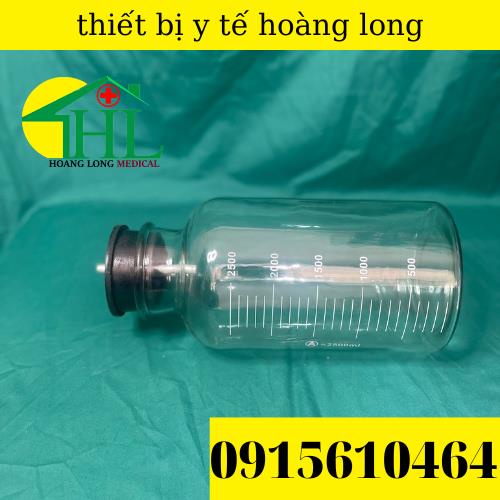 Bình Thủy Tinh Đựng Dịch Cho Máy Hút Dịch 2 Bình Yuwell 7A-23D, 7A-23B