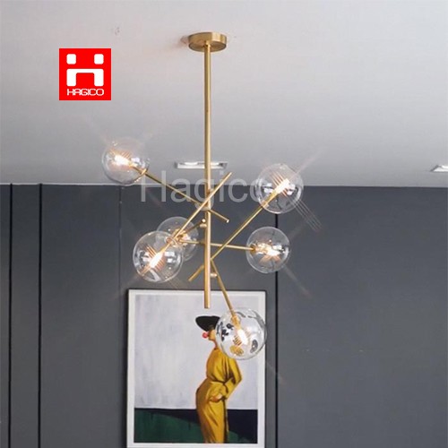 Đèn chùm thả trần trang trí hiện đại thuỷ tinh THCN61A