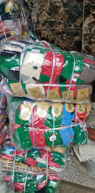 vỉ 5 đôi tất noel cho bé hàng Việt Nam 1-12 tuổi