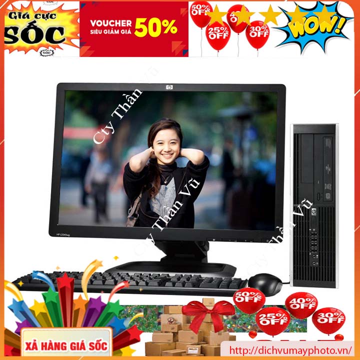 Bộ Máy Tính Bàn - Máy Tính PC văn phòng Giá Rẻ  - HP Pro 6300/8300 (Pentium, Core I3 I5 I7) - INECO