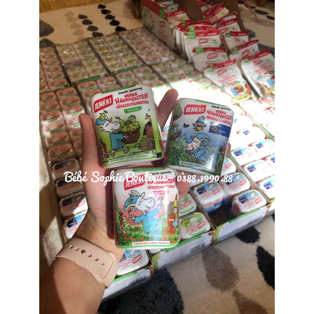 Chính hãng - Kẹo chống sâu răng, hỗ trợ giảm viêm tai giữa xylitol Mauri Kunnas cho bé từ 6 tháng tuổi